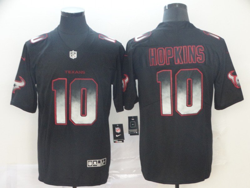 Men's Houston Texans DeAndre Hopkins #10 Black Authentic Jersey